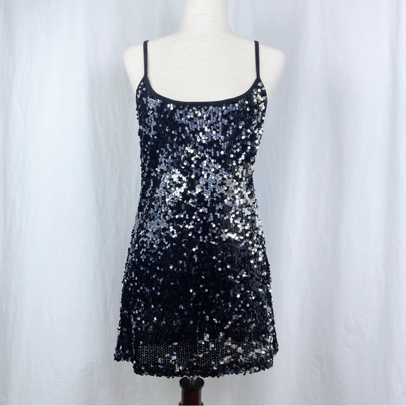 Forever 21 Tops - H&M Black Sequin Mini Dress